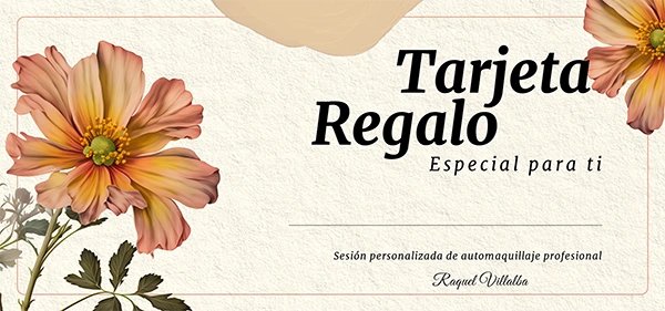 Tarjeta regalo de maquillaje profesional de Raquel Villalba en Las Palmas